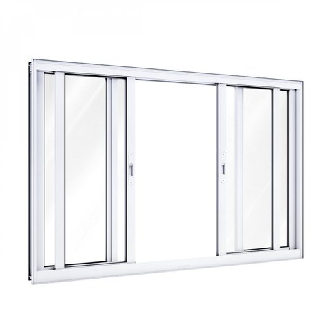 2/4 Janela de Alumínio de Correr 120x150cm 4 Folhas Lucasa Alumínio