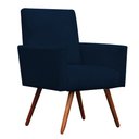 Ver imagem 2 de Poltrona Decorativa Nina Suede Azul Marinho - Dominic Decor