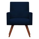 Ver imagem 1 de Poltrona Decorativa Nina Suede Azul Marinho - Dominic Decor