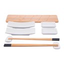 Ver imagem 1 de Conjunto Comida Japonesa com 9 Peças para Sushi de Bambu Nagoya | Casa Del Grande