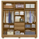 Ver imagem 5 de Guarda Roupa Casal 202cm com Espelho Arden Freijó/off Z17 - Mpozenato