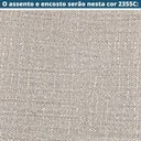 Ver imagem 3 de Cadeira Mh-3231 Herval Madeira Maciça Amêndoa Assento Estofado em Linho Bege C