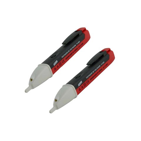 Kit 2 Detector Tensão 90 A 1000V Ac Cat Iii Indicação Visual Led Ip40 Tv-600 Portátil