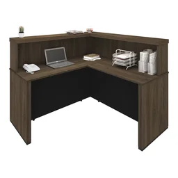 Balcão de Atendimento para Escritório/Recepção em L - Elegante e Funcional 147,7x147,7cm - 6
