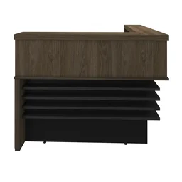 Balcão de Atendimento para Escritório/Recepção em L - Elegante e Funcional 147,7x147,7cm - 8