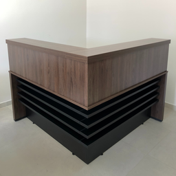 Balcão de Atendimento para Escritório/Recepção em L - Elegante e Funcional 147,7x147,7cm - 14