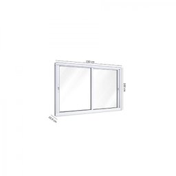 Janela de Alumínio de Correr 100x150cm 2 Folhas sem Grade Lucasa Alumínio - 4