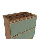 Ver imagem 6 de Balcão 2 Gavetas Kappesberg Celeste 100% Mdf Nogueira/ Verde Oliva 80cm