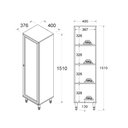 Ver imagem 5 de Cristaleira + Aparador Buffet Ditália E-963-r-629 Cor:cinza