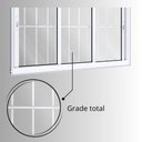 Ver imagem 5 de Janela de Alumínio de Correr 120x150cm 3 Folhas com Grade Lucasa