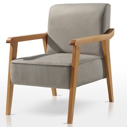 Poltrona Lina Agarb Decor:linho Cinza - 1