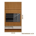 Ver imagem 4 de Painel Ripado Para Sala 60 Polegadas 1.4 Com Nicho E Prateleira Nature Off White Shop Jm