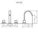 Ver imagem 2 de Misturador Mesa para Lavatorio Plena Cromado 1877 C250 (fora de Linha)