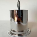 Ver imagem 4 de Kit 48 Pés Cromados Redondo Rosqueável 6 Cm P01 Sofá Poltrona - Inoviza