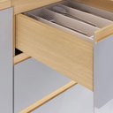 Ver imagem 3 de Balcão de Cozinha para Pia 120cm Pierre Carvalho/cinza L01 - Mpozenato