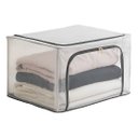 Ver imagem 2 de Caixa Organizadora Grande 100 Litros Dobrável Roupa 59x41cm