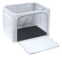 Ver imagem 1 de Caixa Organizadora Grande 100 Litros Dobrável Roupa 59x41cm