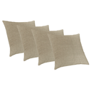 Ver imagem 1 de Kit 4 Capas Almofadas Luxo 50x50 Santorini com Ziper Areia