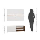 Ver imagem 3 de Rack com Painel para TV até 58 Polegadas 1 Porta 2 Nichos 130cm Berlim 