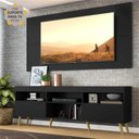 Ver imagem 2 de Rack Retrô com Painel e Suporte para TV até 65" Multimóveis Flórida FG3134 Preto/Natural