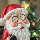 Ver imagem 2 de Papai Noel Arvore Natal Natalino Som Led Decoraçao Mesa Estante Prateleira Hall Entrada Recepçao Fim