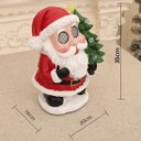 Ver imagem 3 de Papai Noel Arvore Natal Natalino Som Led Decoraçao Mesa Estante Prateleira Hall Entrada Recepçao Fim