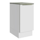 Ver imagem 1 de Balcão 40 cm 1 Porta Branco/Branco Veludo Lux Madesa