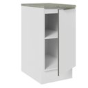 Ver imagem 6 de Balcão 40 cm 1 Porta Branco/Branco Veludo Lux Madesa