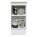 Ver imagem 5 de Balcão 40 cm 1 Porta Branco/Branco Veludo Lux Madesa