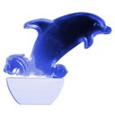 Ver imagem 1 de Abajour Luz Noturna Led Golfinho 220 Volts Azul - 8672 - Brasfort Abajour Luz Noturna Led Golfinho 2