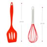 Kit de Utensílios Espátulas Para Cozinha Vermelho 5 peças - 2