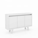 Ver imagem 5 de Balcão para Escritório com 3 Portas Branco