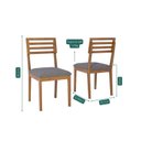 Ver imagem 4 de Conjunto Sala de Jantar Caju 180cm sem Vidro com 6 Cadeiras Juparanã