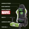 Cadeira Gamer Encosto Articulável Marvel Hulk Futura Import - 8
