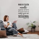 Ver imagem 2 de Adesivo de Parede Salmo Isaías 41:10 Parei de Sentir Medo Quando Lembrei