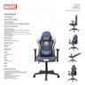 Cadeira Gamer Encosto Articulável Marvel Thanos Futura Import - 3