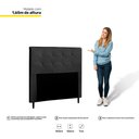 Ver imagem 3 de Cabeceira Cama Box Casal Queen Luna 160cm Corano Preto - Abmaza