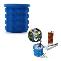 Balde Forma Gelo Silicone Porta Garrafa Lata Ice Magic Cube - 8