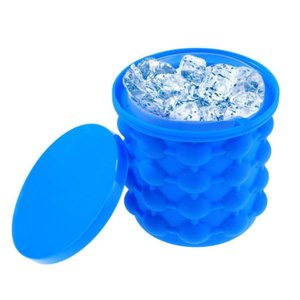 Balde Forma Gelo Silicone Porta Garrafa Lata Ice Magic Cube
