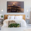 Ver imagem 1 de Quadro Torre Eiffel Iluminada 120x80 Cm Tecido Canvas