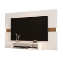 Ver imagem 3 de Painel P/ Tv Ate 50 Polegadas Sala Mark Potenza Off White C/ Freijó