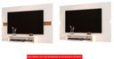 Ver imagem 5 de Painel P/ Tv Ate 50 Polegadas Sala Mark Potenza Off White C/ Freijó