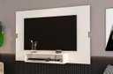 Ver imagem 2 de Painel P/ Tv Ate 50 Polegadas Sala Mark Potenza Off White C/ Freijó
