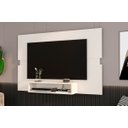 Ver imagem 2 de Painel P/ Tv Ate 50 Polegadas Sala Mark Potenza Off White C/ Freijó