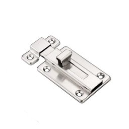 Fechadura Trava Fecho Deslizante Aço Inox com Parafuso 8,5cm Tramela Facil Negocio Importadora Fecho - 6