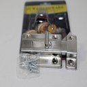 Ver mais imagens de Fechadura Trava Fecho Deslizante Aço Inox com Parafuso 8,5cm Tramela Facil Negocio Importadora Fecho