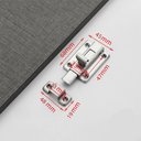 Ver imagem 2 de Fechadura Trava Fecho Deslizante Aço Inox com Parafuso 8,5cm Tramela Facil Negocio Importadora Fecho