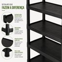 Ver imagem 4 de Estante Plastica 5 Prateleiras Grande Reforcada Organizadora Garagem Lavanderia Deposito Escritorio