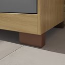 Ver imagem 5 de Guarda Roupa Solteiro 2 Portas Stella I01 Carvalho Grafite Clique Chique