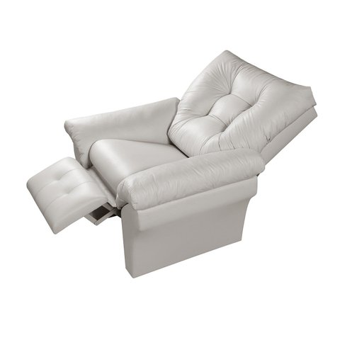 Poltrona Papai Master Luxo Branco Reclinável